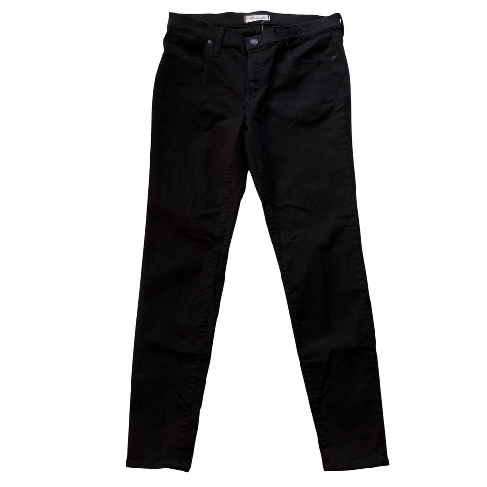 Madewell 8" Skinny Jeans Size 31 Black Mid-Rise Y2K Sleek Minimalist